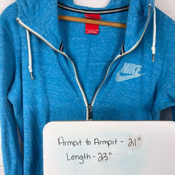 Nike Womens Full Zip Blue‎ Jacket Activewear Lightweight Size Small - Picture 6 of 6